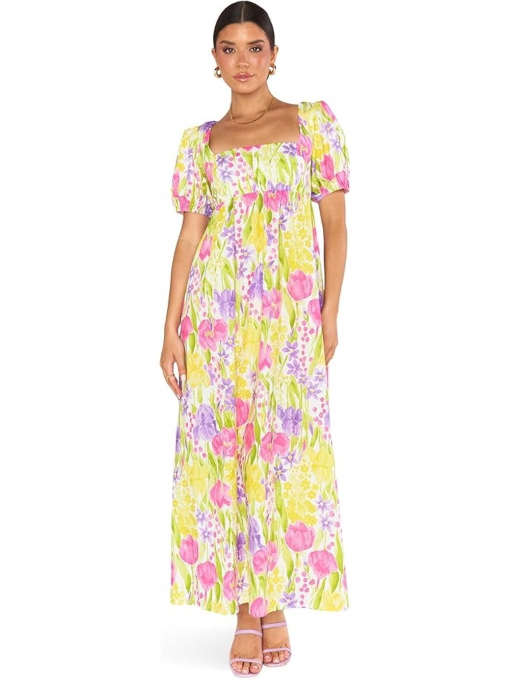 Show Me Your Mumu Smitten Floral Midi Dress